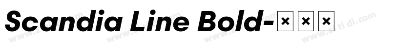 Scandia Line Bold字体转换